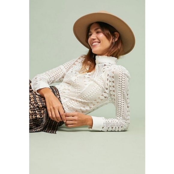 Anthropologie Tops - new Anthropologie Laced Buttondown